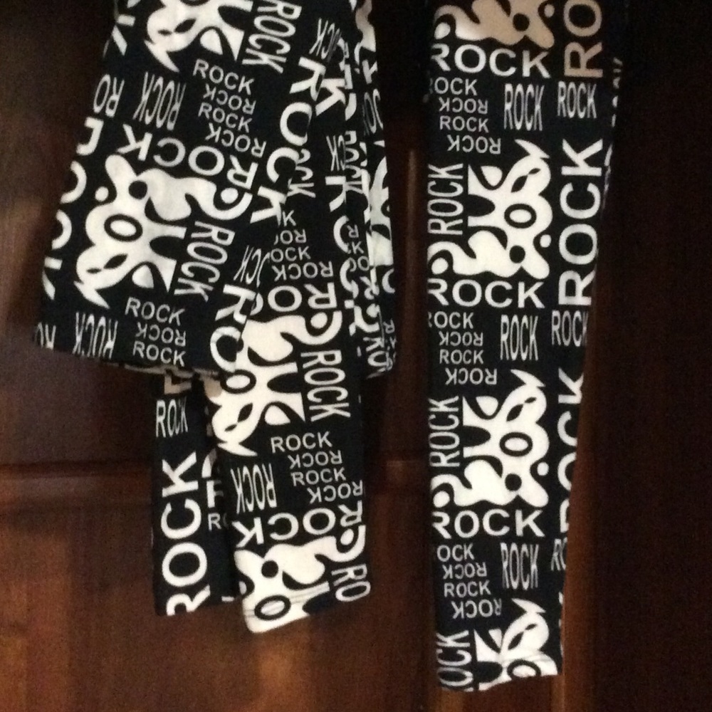Rock Bold Print Girls Leggings